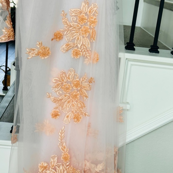 NEW Beautiful net reception saree  with saree jacket ( blouse) - Picture 10 of 16